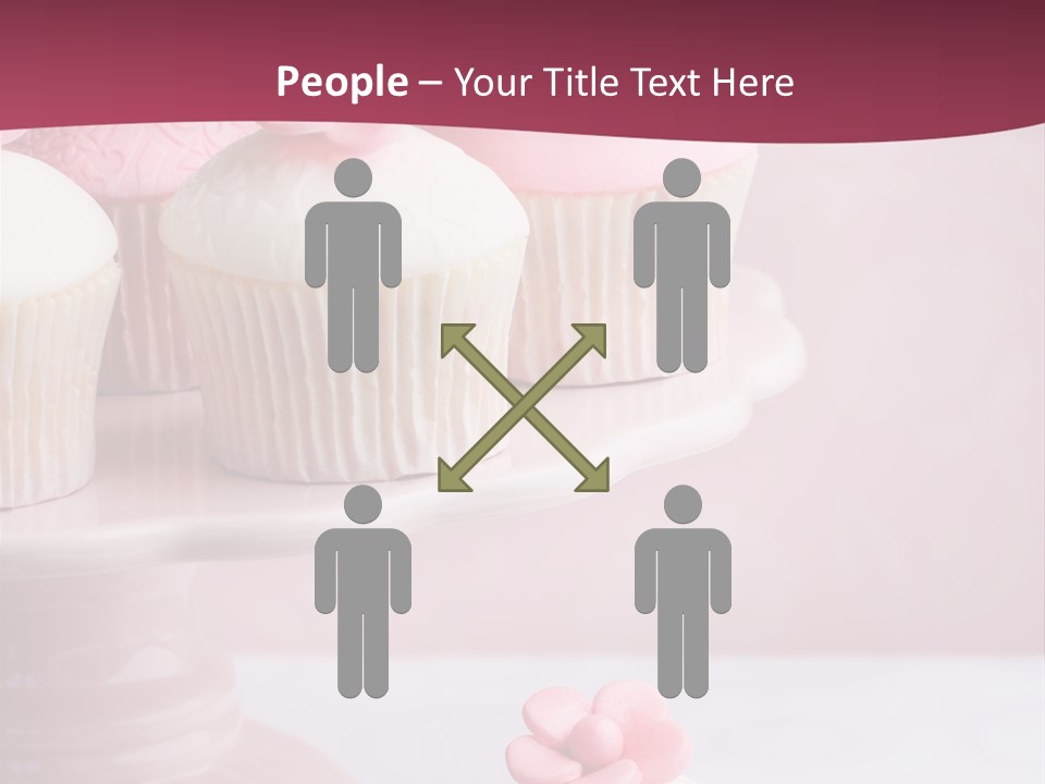 Pink Cup Cake Gourmet PowerPoint Template