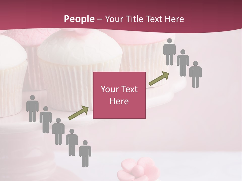 Pink Cup Cake Gourmet PowerPoint Template