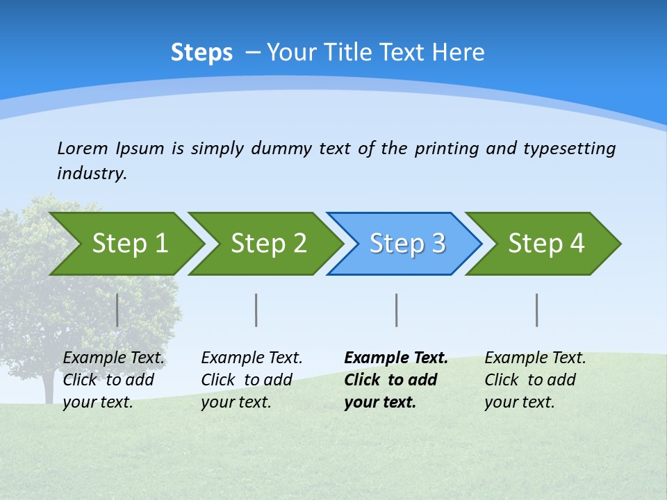 Long Peace Single PowerPoint Template