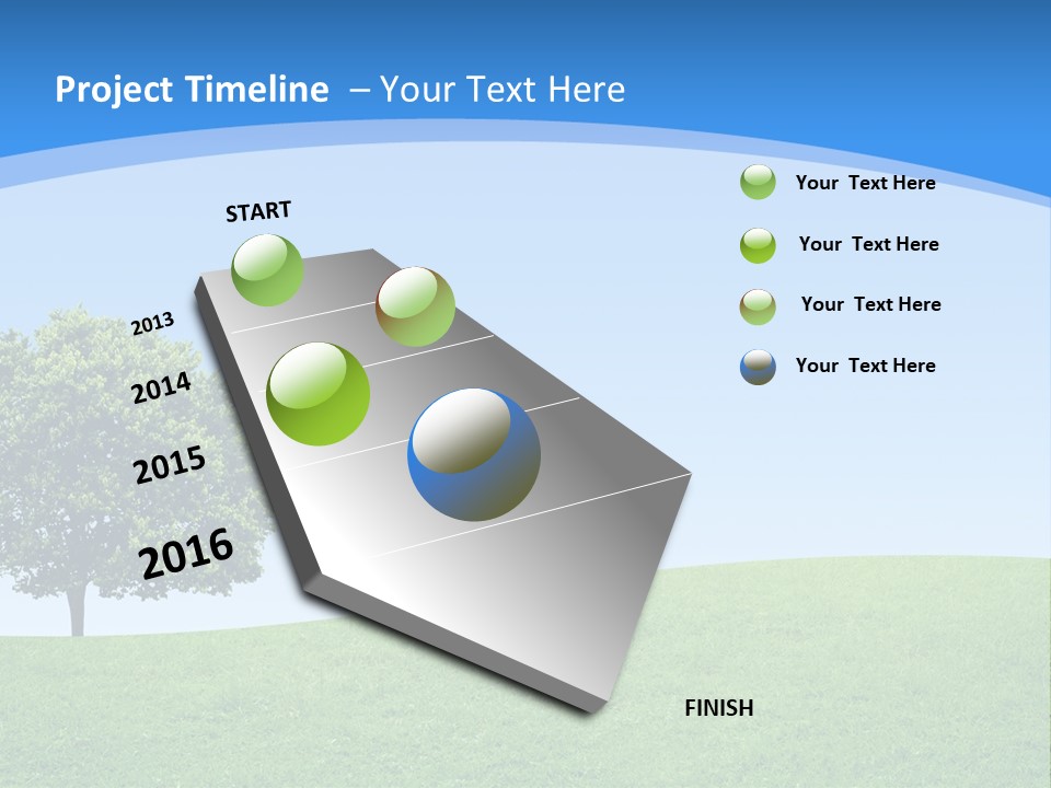 Long Peace Single PowerPoint Template