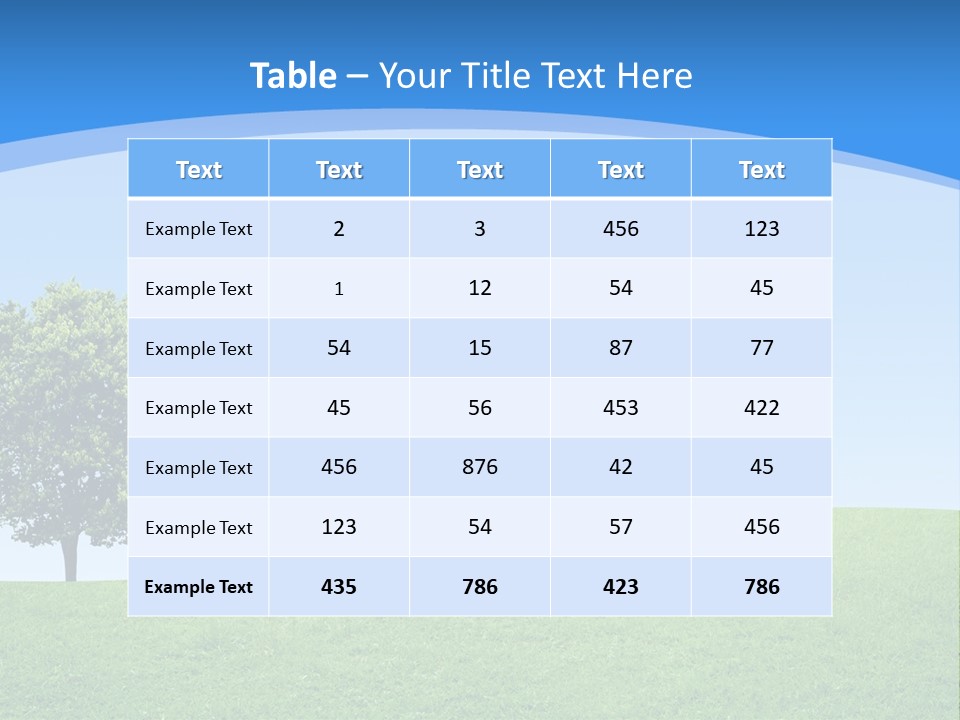 Long Peace Single PowerPoint Template