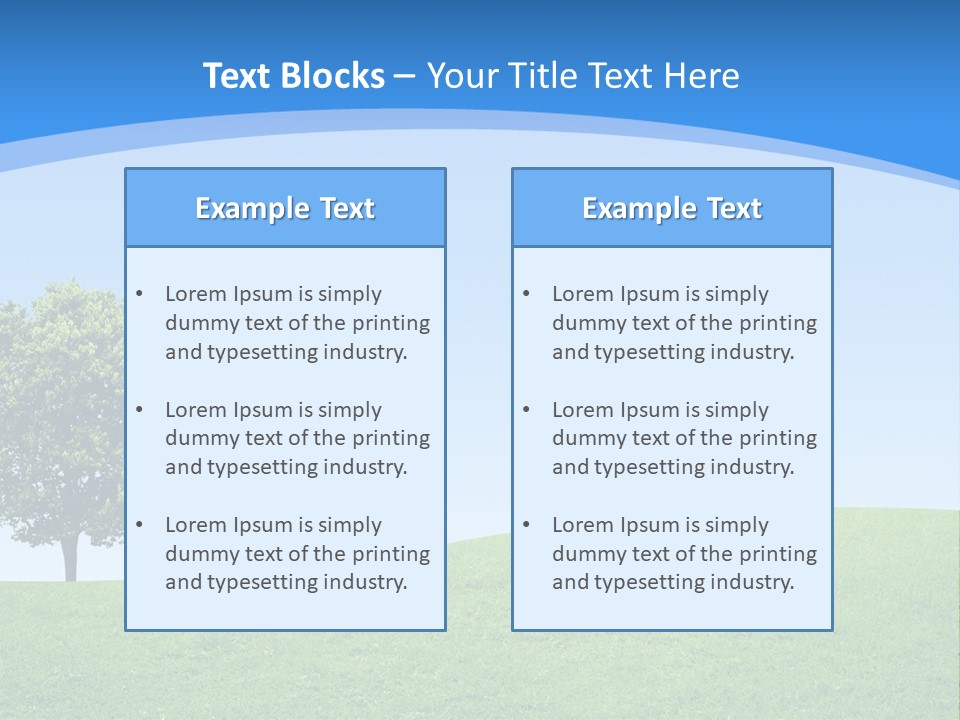 Long Peace Single PowerPoint Template
