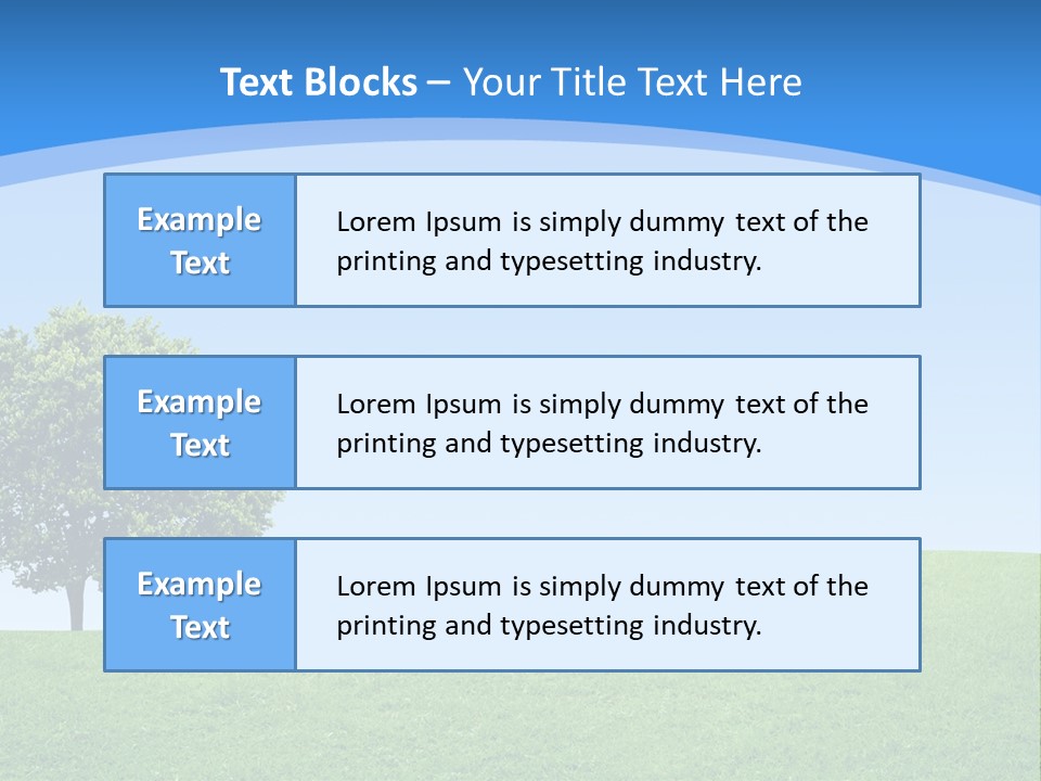 Long Peace Single PowerPoint Template
