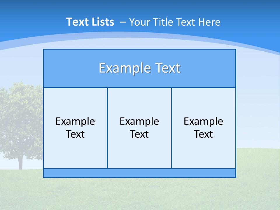Long Peace Single PowerPoint Template