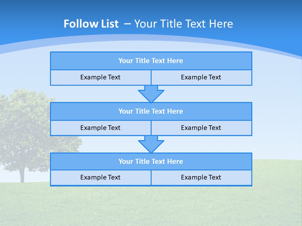 Long Peace Single PowerPoint Template
