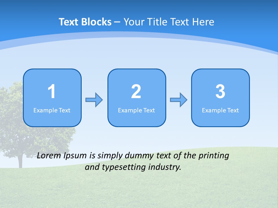 Long Peace Single PowerPoint Template