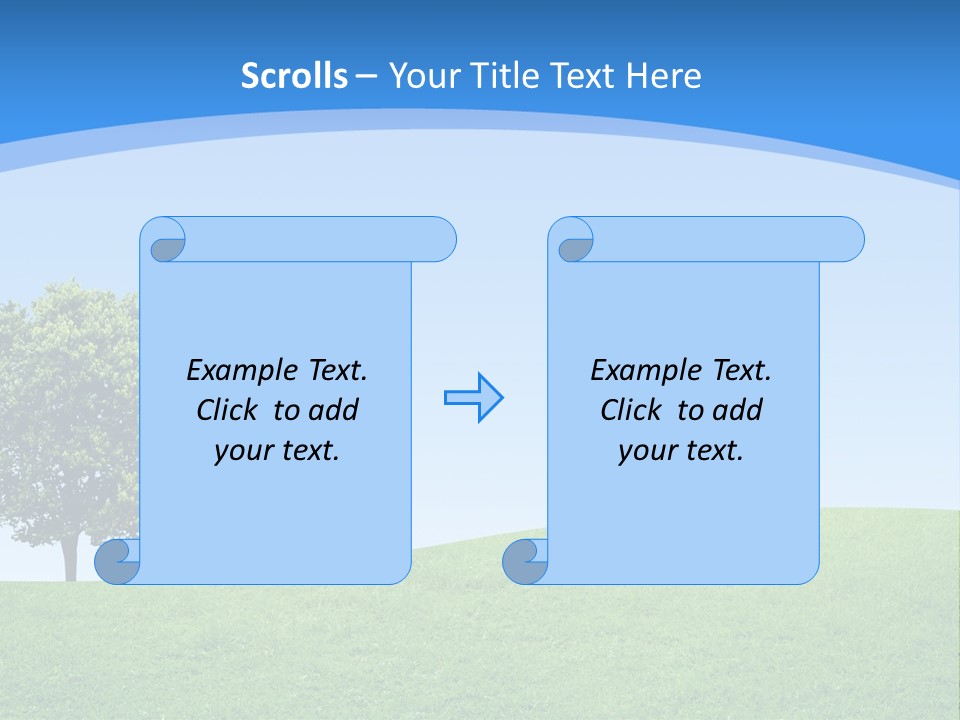 Long Peace Single PowerPoint Template