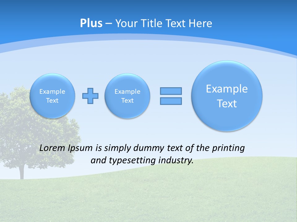 Long Peace Single PowerPoint Template
