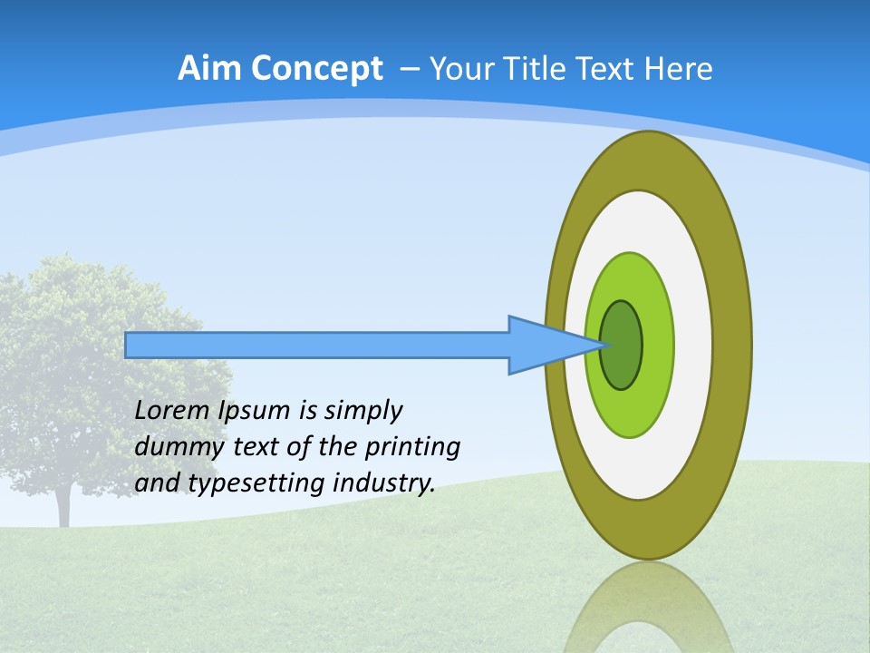 Long Peace Single PowerPoint Template