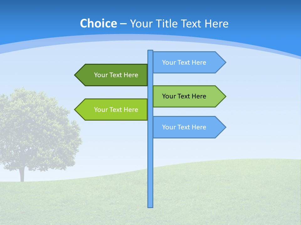 Long Peace Single PowerPoint Template