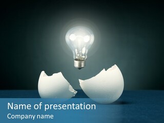 Lamp Concepts Nobody PowerPoint Template