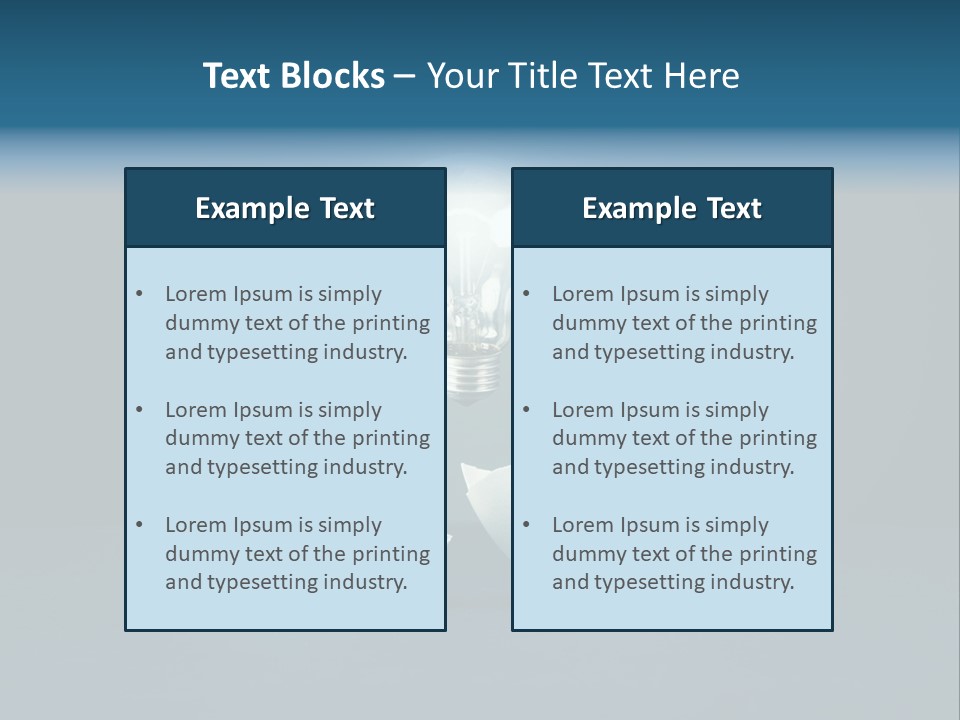 Lamp Concepts Nobody PowerPoint Template