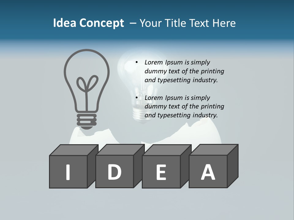 Lamp Concepts Nobody PowerPoint Template
