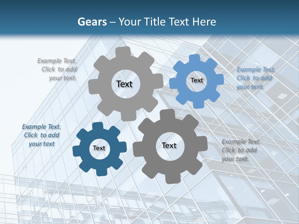 Direction Center Block PowerPoint Template