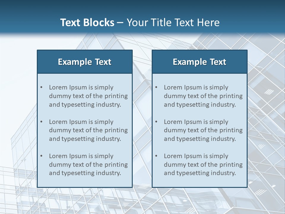 Direction Center Block PowerPoint Template