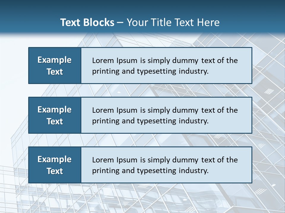 Direction Center Block PowerPoint Template