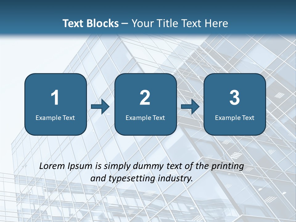 Direction Center Block PowerPoint Template