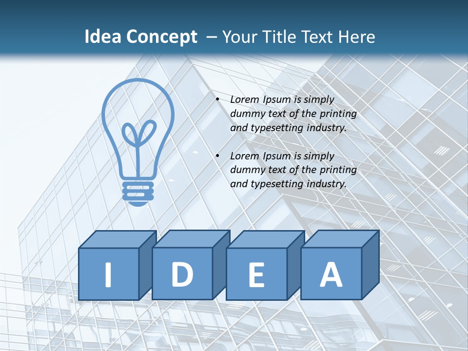 Direction Center Block PowerPoint Template