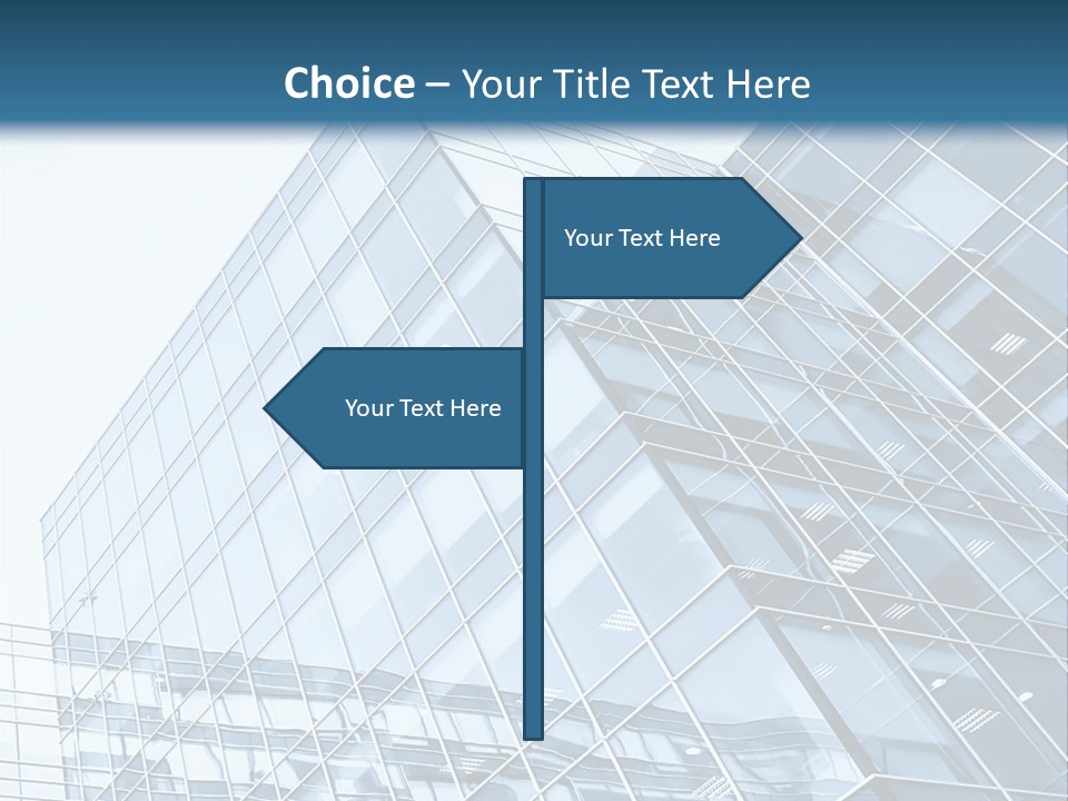 Direction Center Block PowerPoint Template
