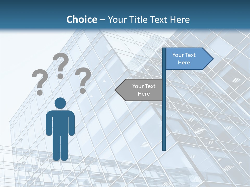 Direction Center Block PowerPoint Template
