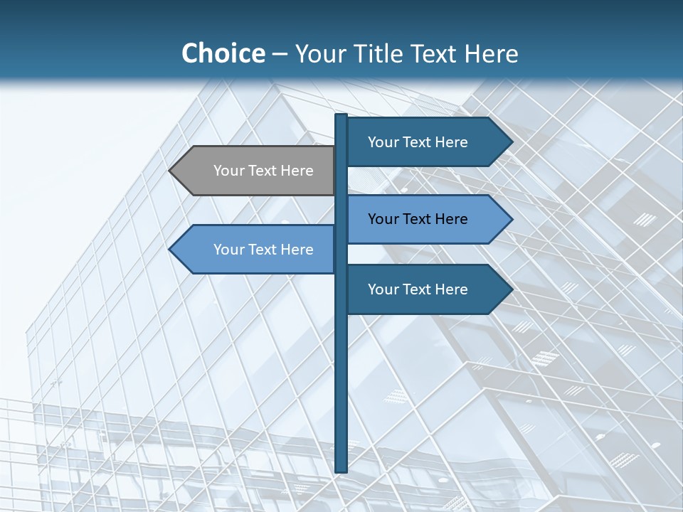 Direction Center Block PowerPoint Template