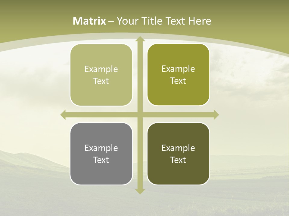Sunny Scene Horizontal PowerPoint Template