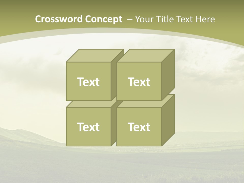 Sunny Scene Horizontal PowerPoint Template