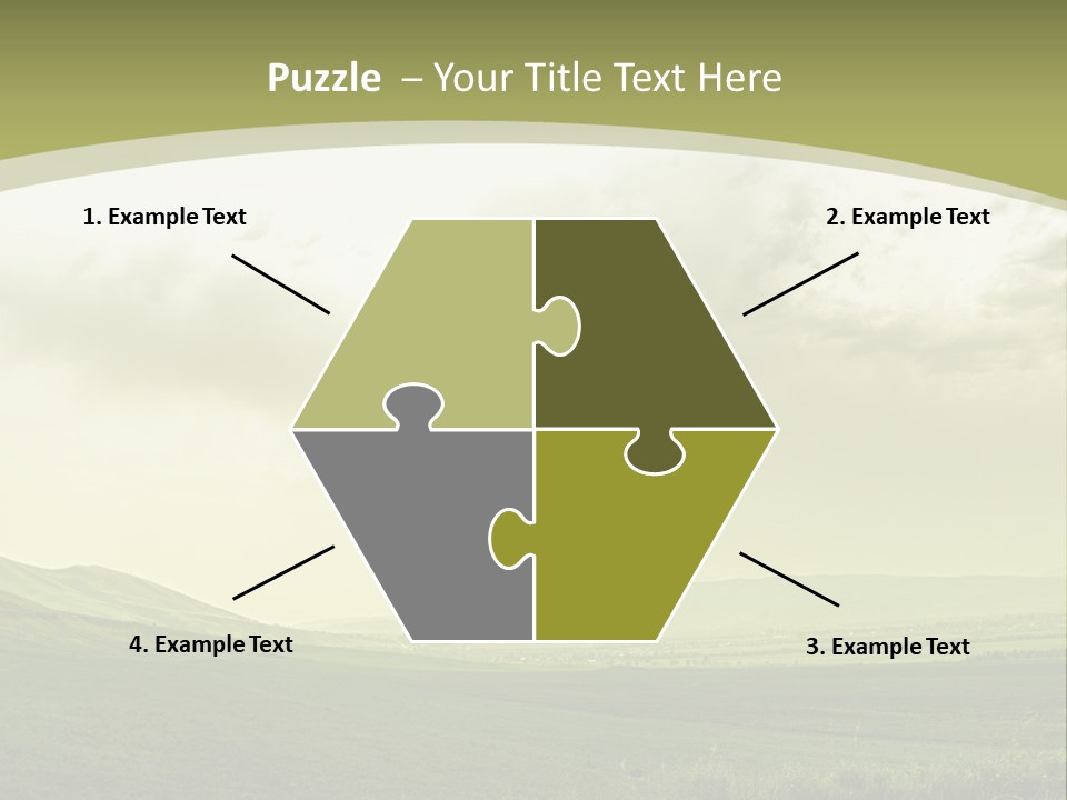 Sunny Scene Horizontal PowerPoint Template