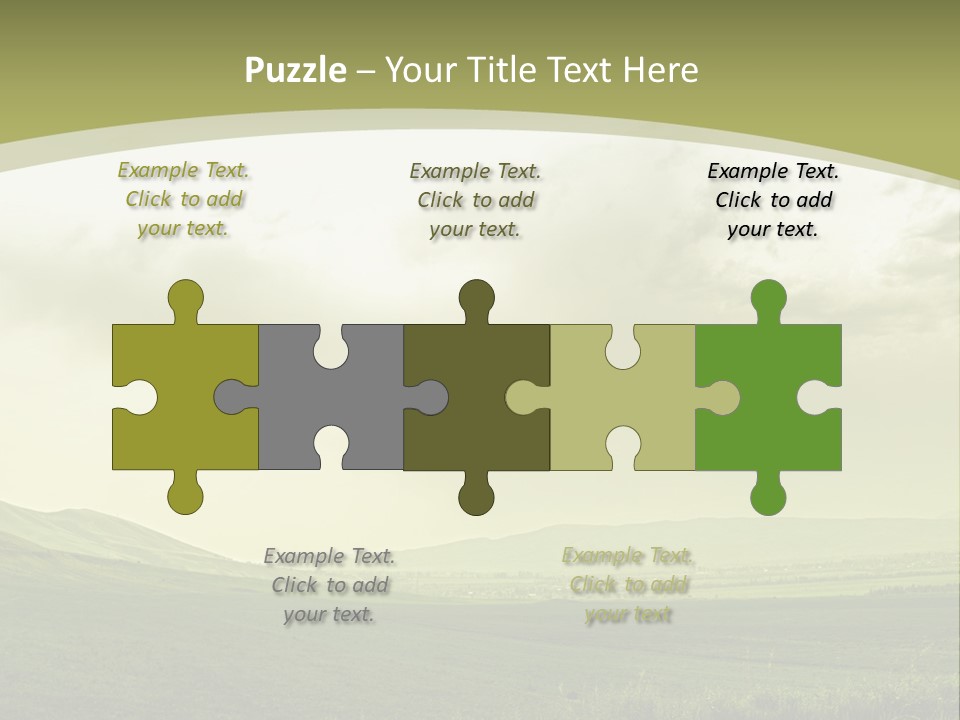 Sunny Scene Horizontal PowerPoint Template