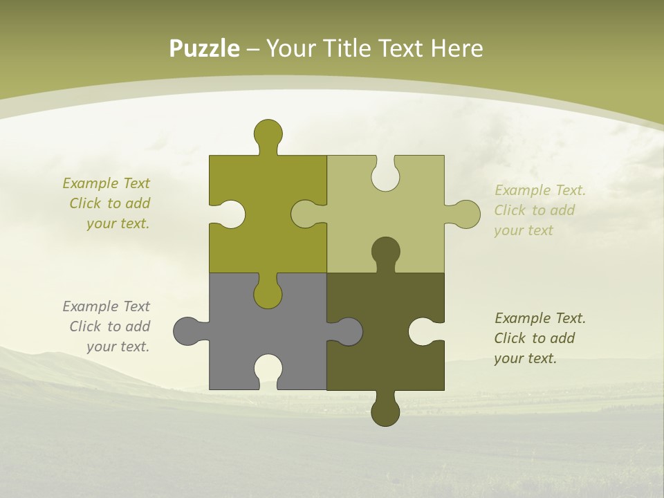 Sunny Scene Horizontal PowerPoint Template