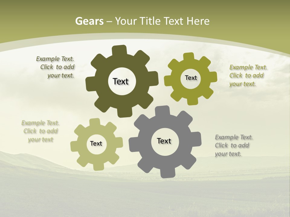 Sunny Scene Horizontal PowerPoint Template