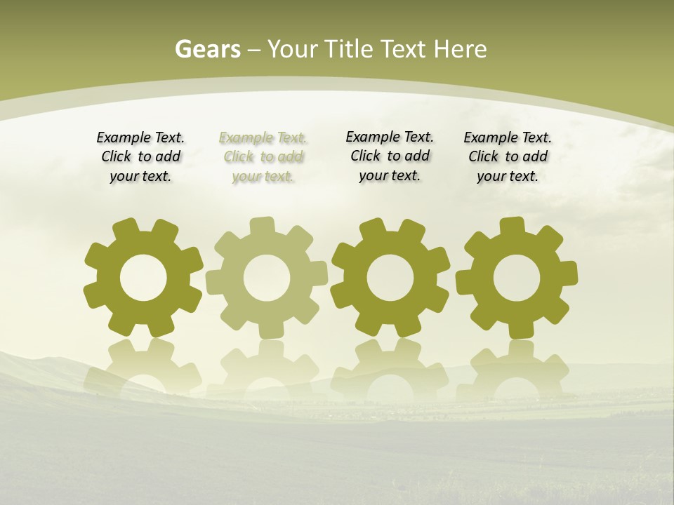 Sunny Scene Horizontal PowerPoint Template