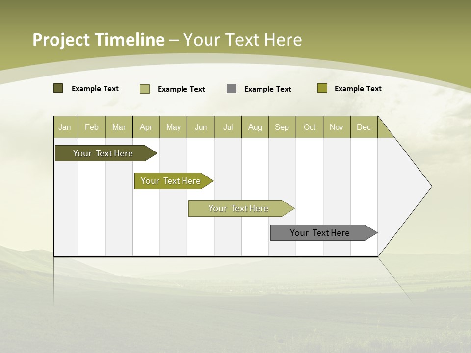 Sunny Scene Horizontal PowerPoint Template