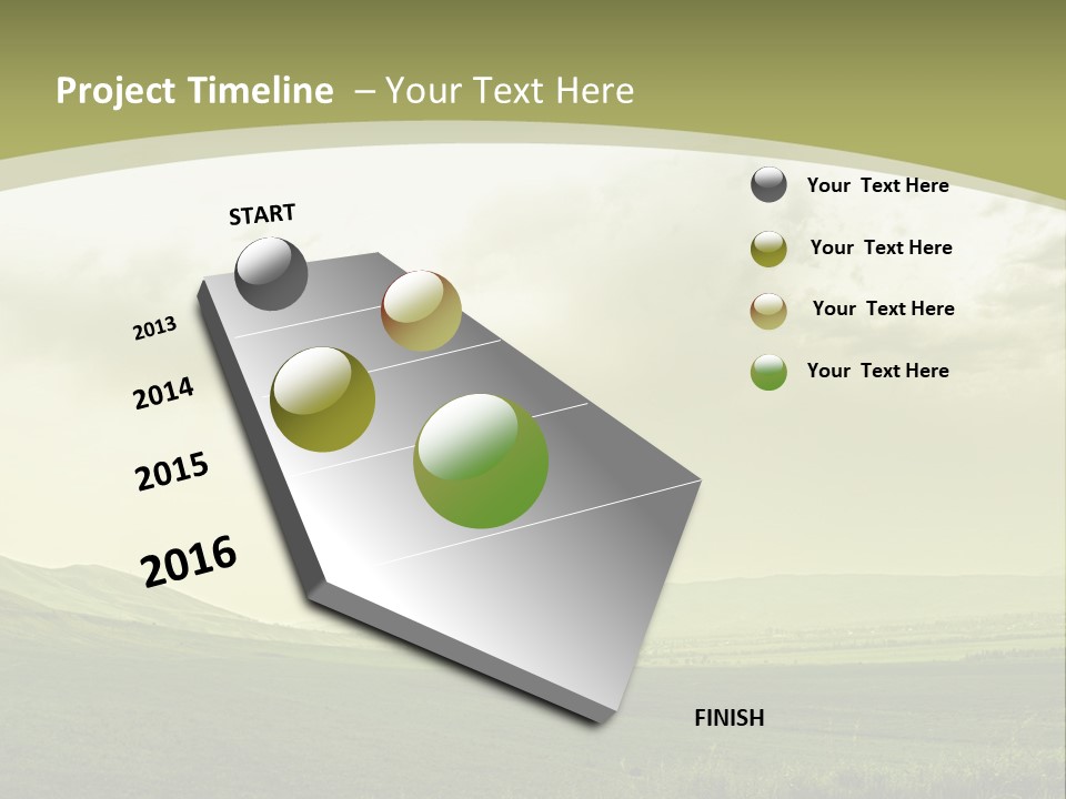 Sunny Scene Horizontal PowerPoint Template