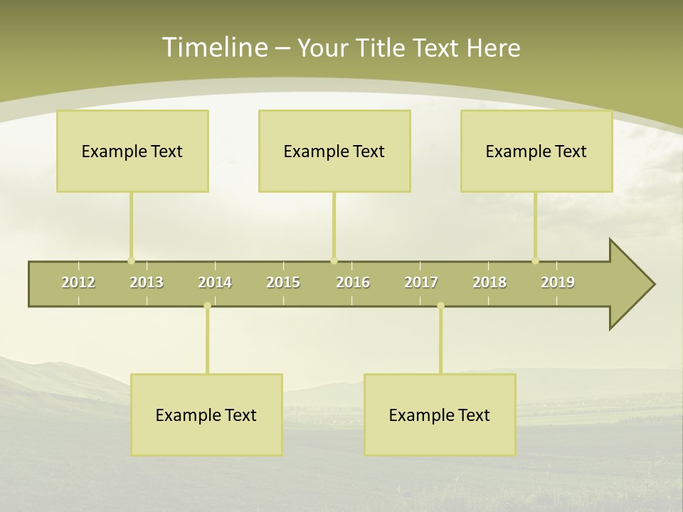 Sunny Scene Horizontal PowerPoint Template