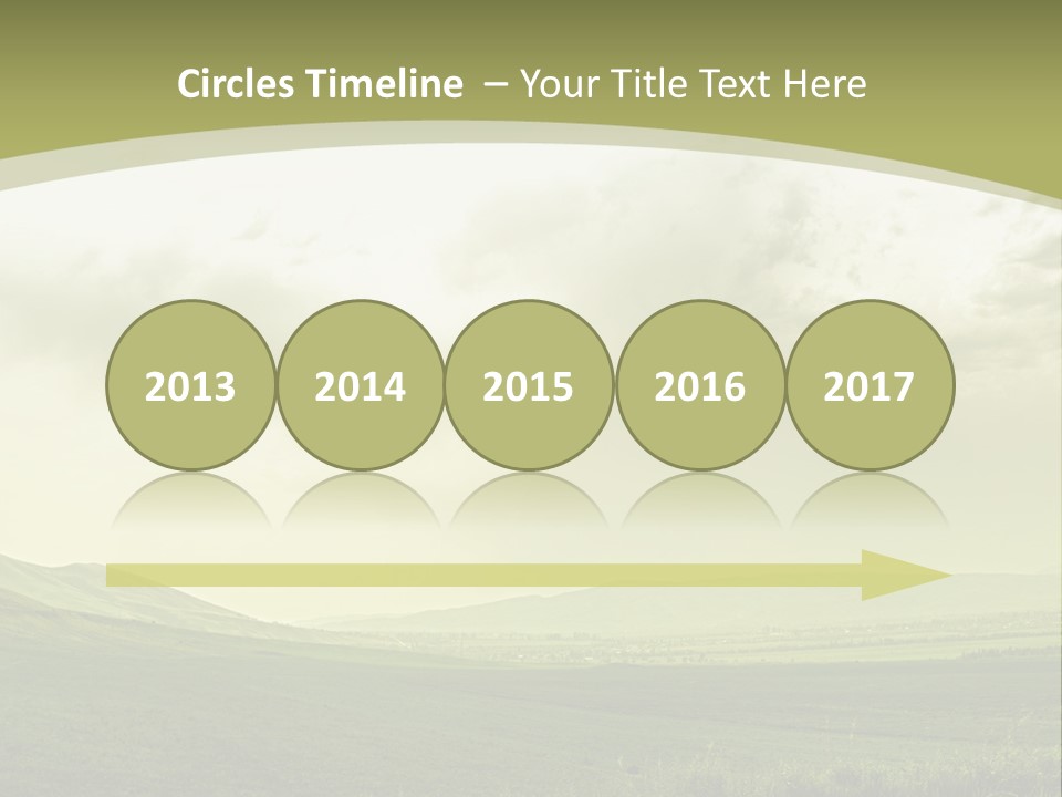 Sunny Scene Horizontal PowerPoint Template