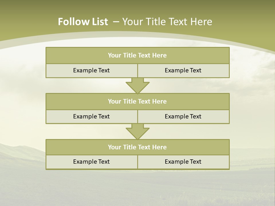 Sunny Scene Horizontal PowerPoint Template