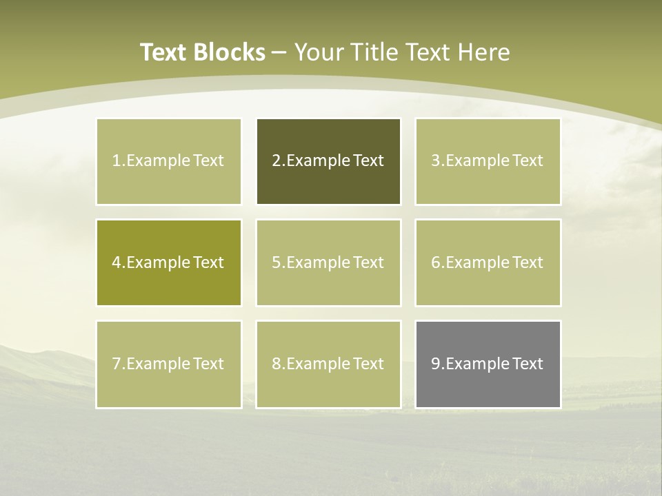 Sunny Scene Horizontal PowerPoint Template