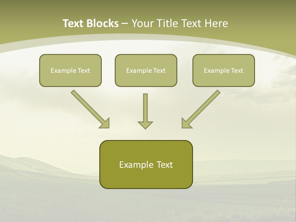 Sunny Scene Horizontal PowerPoint Template