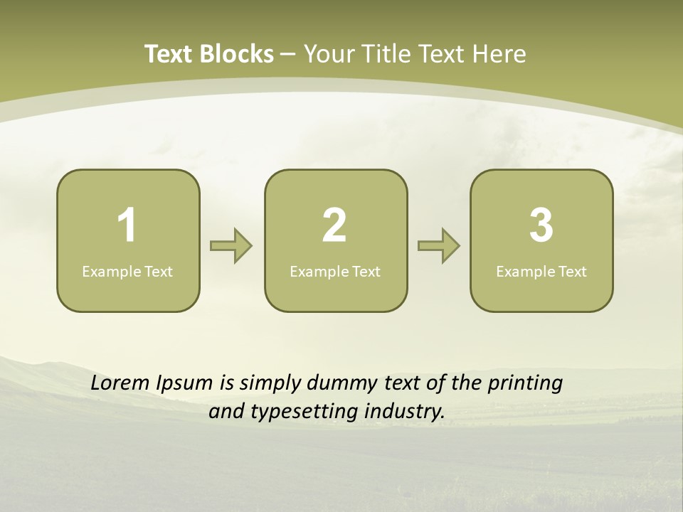 Sunny Scene Horizontal PowerPoint Template