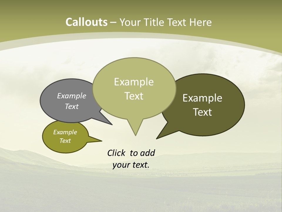 Sunny Scene Horizontal PowerPoint Template