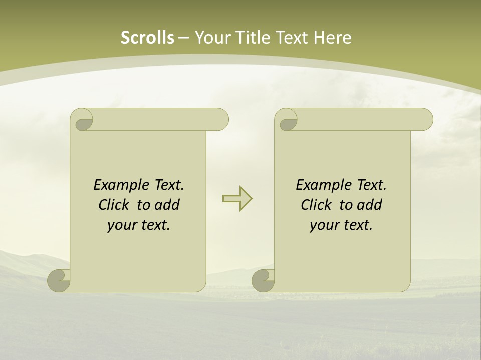 Sunny Scene Horizontal PowerPoint Template