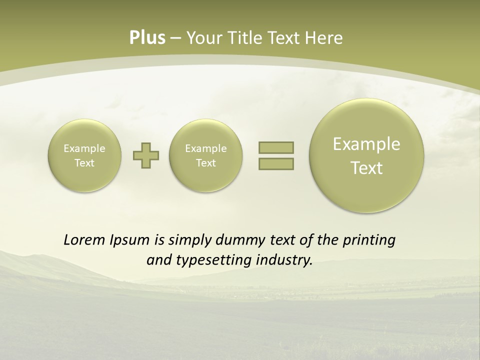 Sunny Scene Horizontal PowerPoint Template