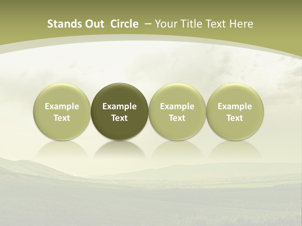 Sunny Scene Horizontal PowerPoint Template