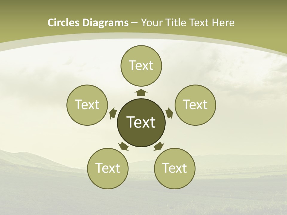 Sunny Scene Horizontal PowerPoint Template