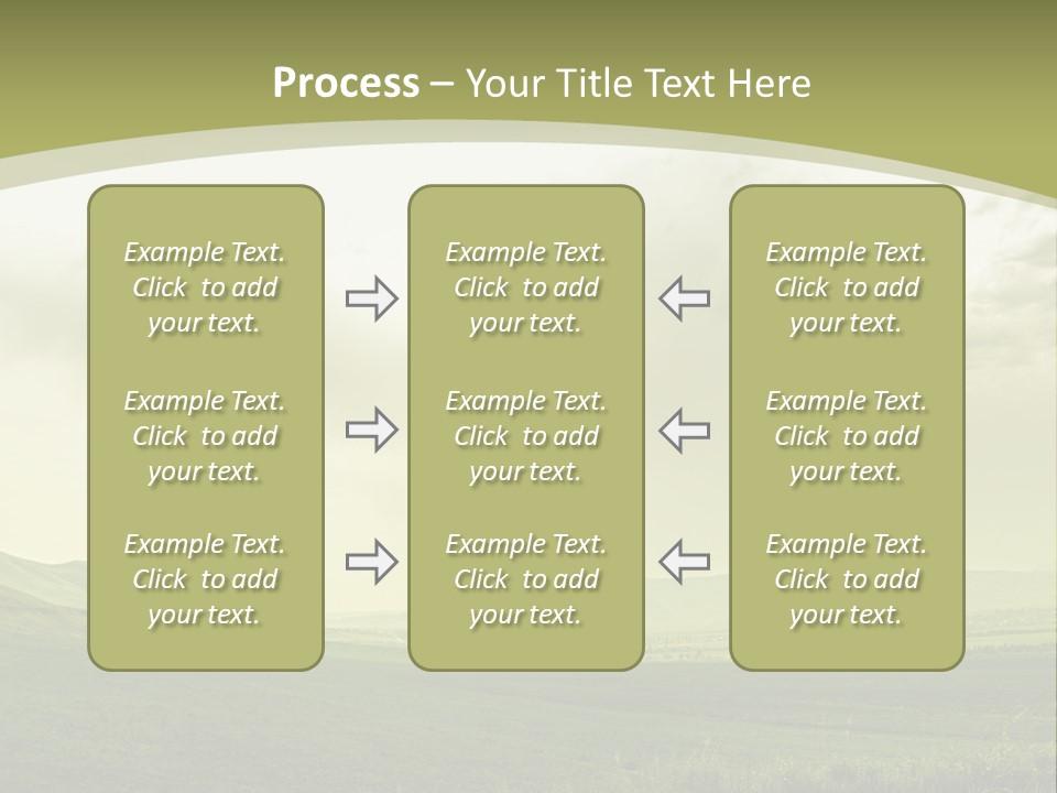 Sunny Scene Horizontal PowerPoint Template