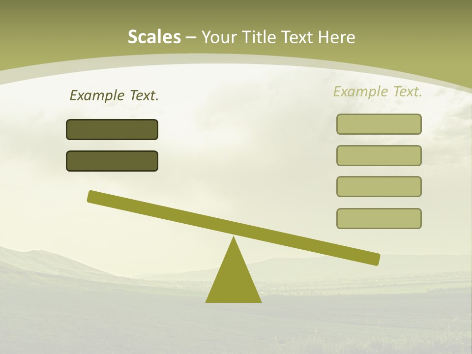 Sunny Scene Horizontal PowerPoint Template