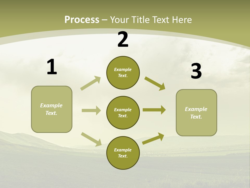 Sunny Scene Horizontal PowerPoint Template