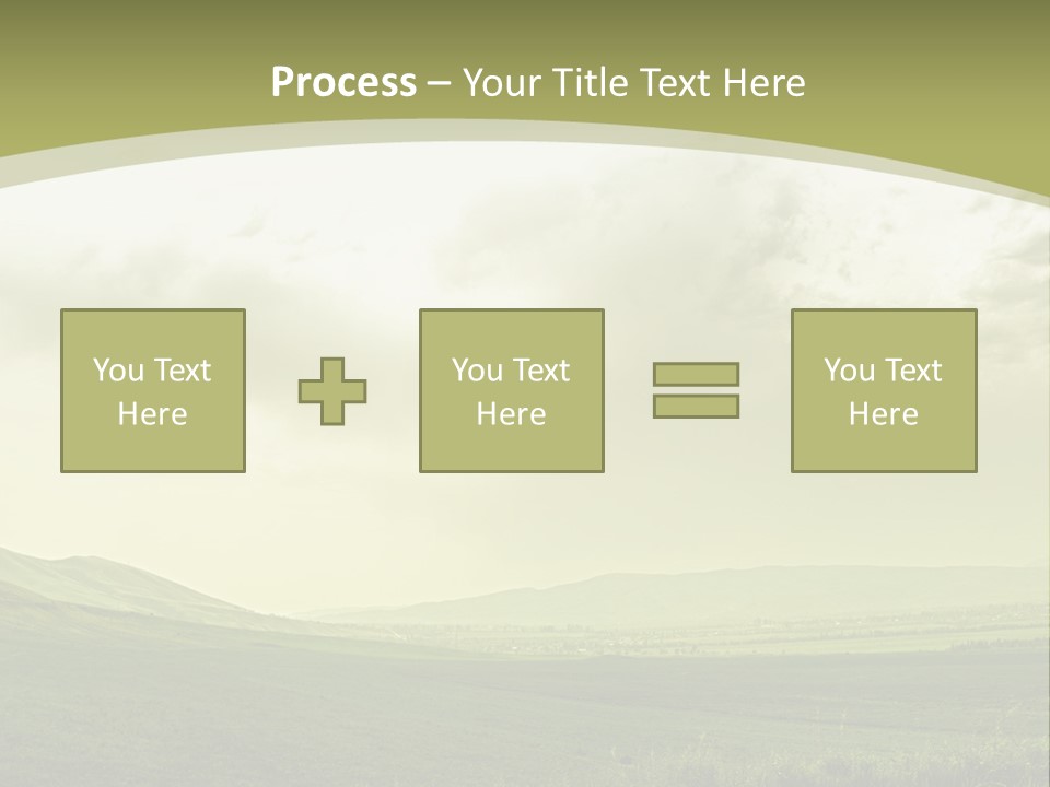 Sunny Scene Horizontal PowerPoint Template