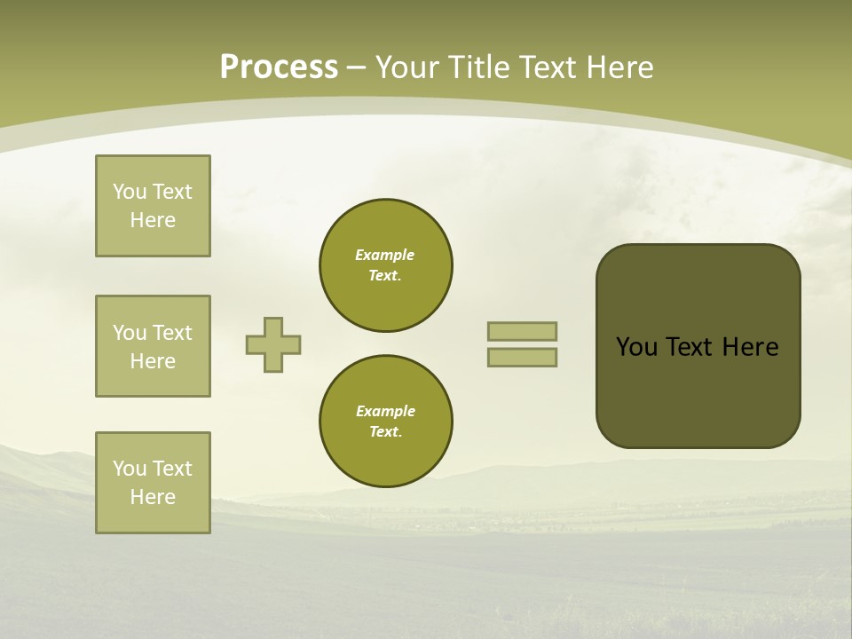 Sunny Scene Horizontal PowerPoint Template